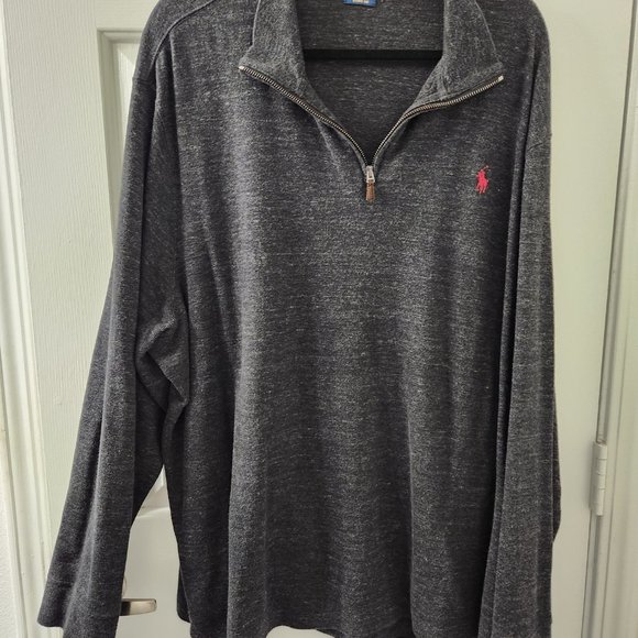 Polo Quarter Zip Sweater - Picture 1 of 2